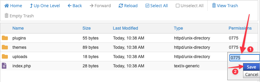 Xử lý lỗi Failed to write file to disk trên WordPress