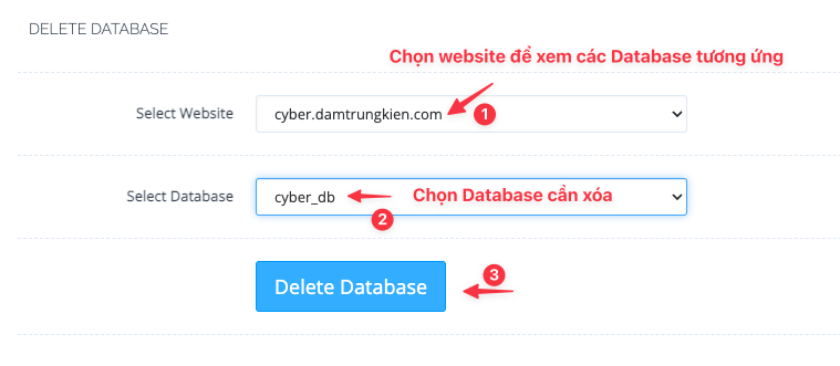 Hướng dẫn tạo Database trên CyberPanel