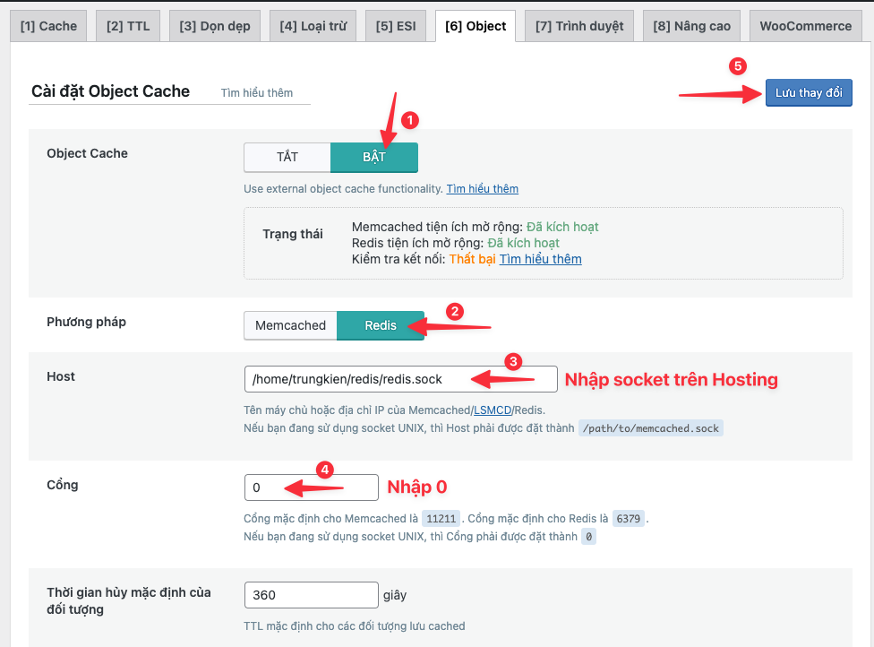 Hướng dẫn cấu hình Redis cache với website WordPress 