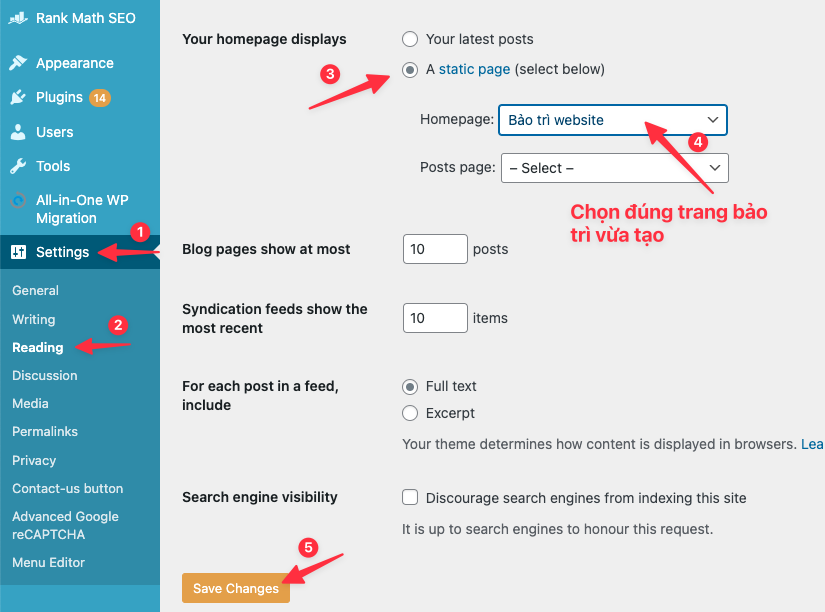 Hướng dẫn bật chế độ bảo trì trên website WordPress