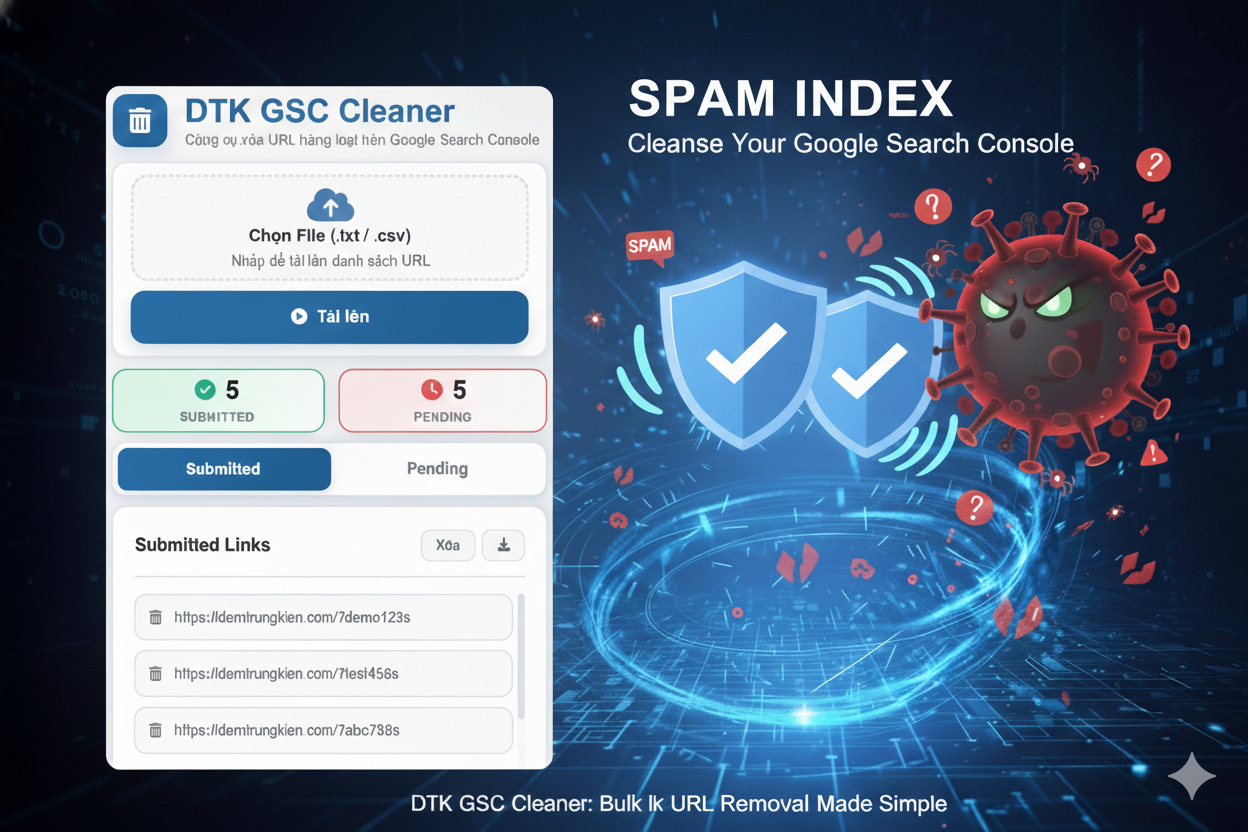 Hỗ trợ xóa Spam Index nhanh & hiệu quả