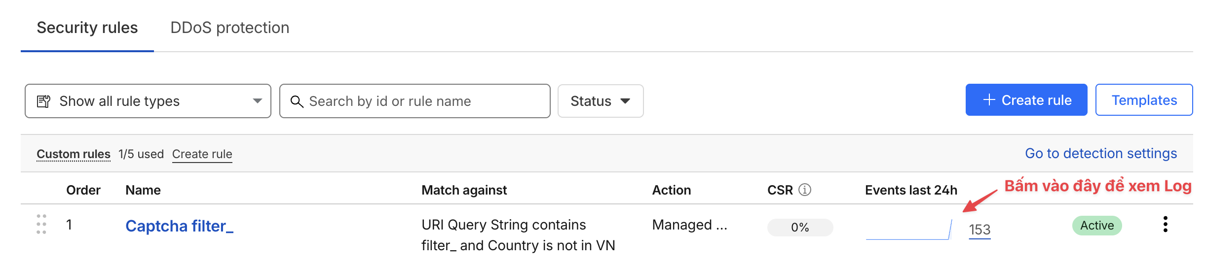 Hướng dẫn chặn Spam Traffic vào URL Filter bằng Cloudflare
