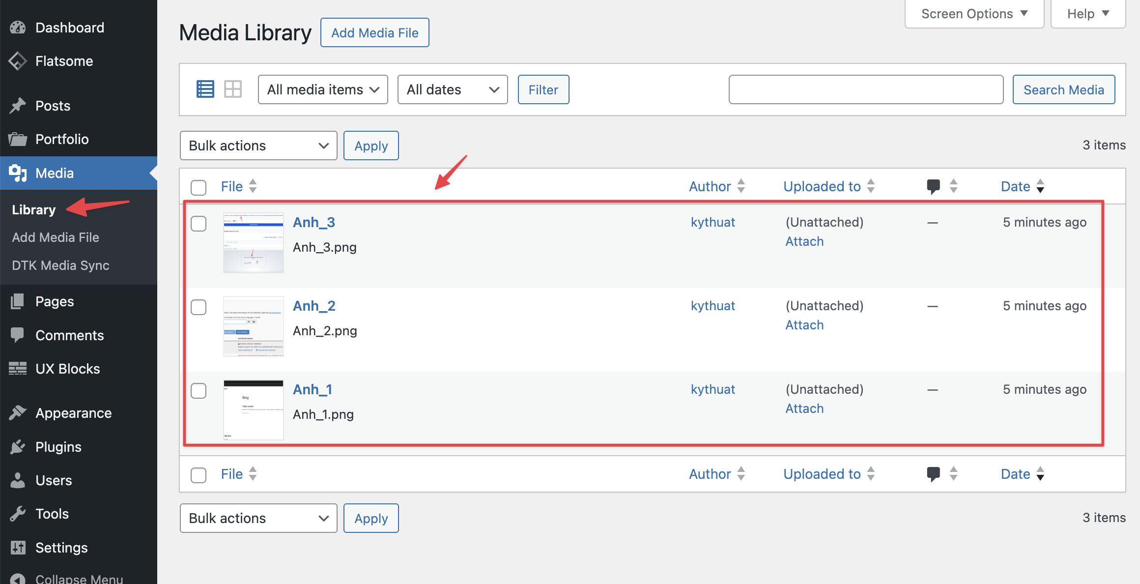 Đồng bộ Media từ Hosting vào WordPress với Plugin DTK Media Sync